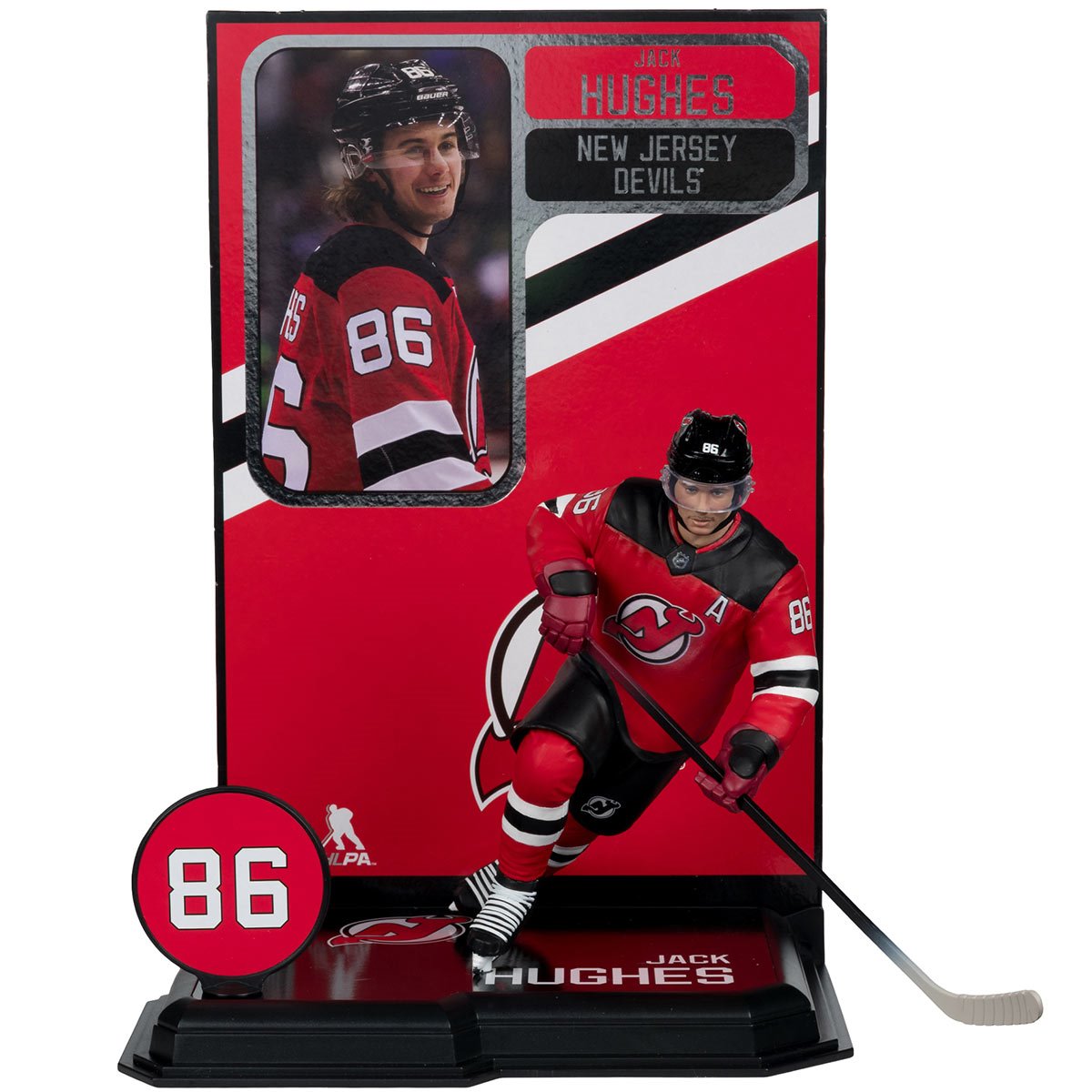 NHL SportsPicks New Jersey Devils Jack Hughes 7-Inch Posed Figure
