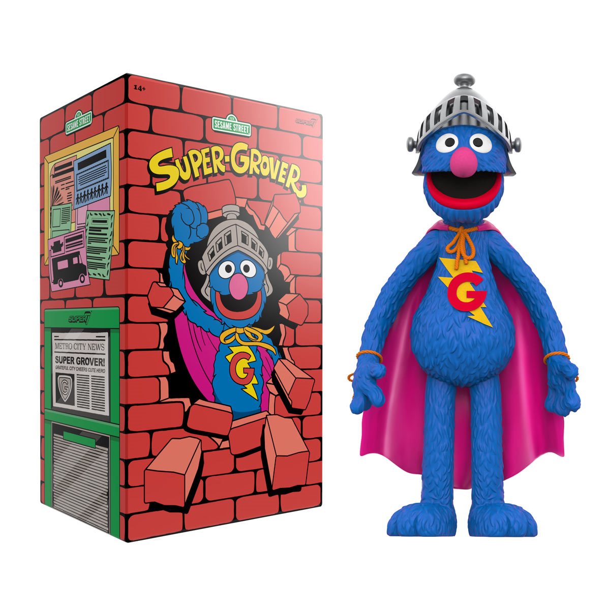Sesame Street Super Grover SuperSize Vinyl Figure