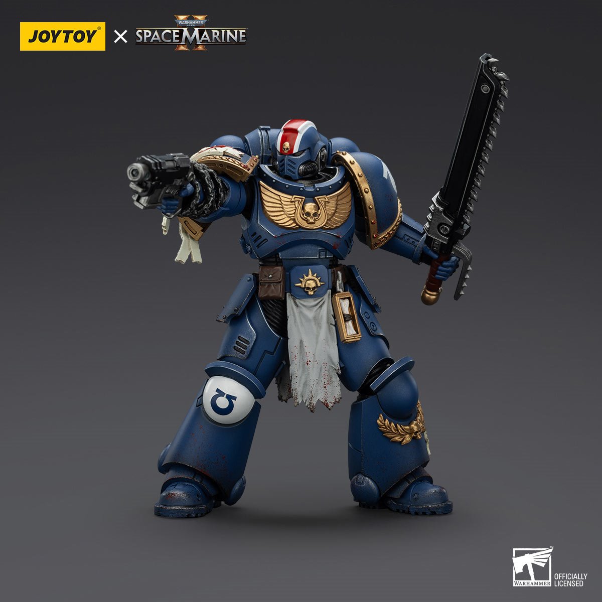Joy Toy Warhammer Space Marine II Ultramarines Lieutenant Titus Collectors Edition 1:18 Scale Action Figure