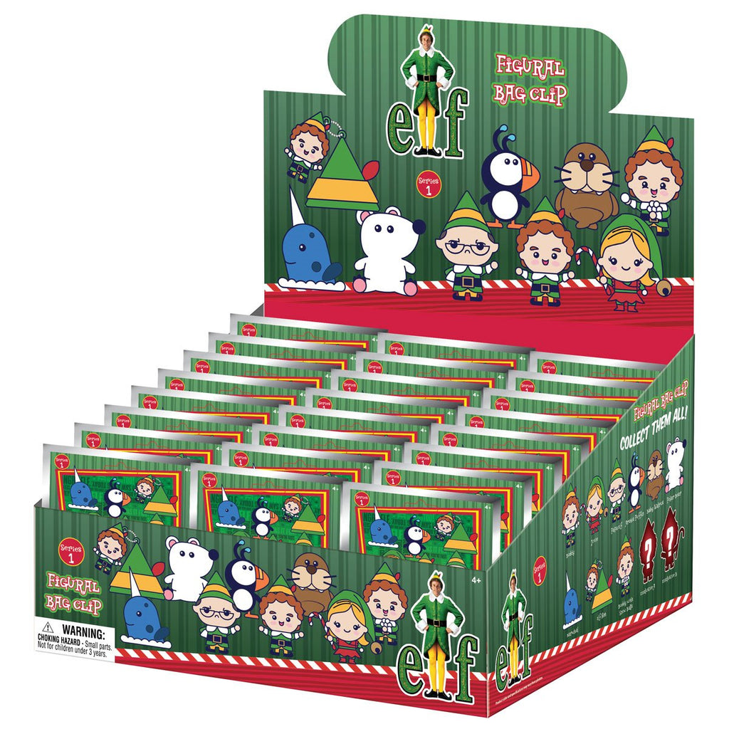 Elf Series 1 3D Foam Bag Clip Random 6-Pack