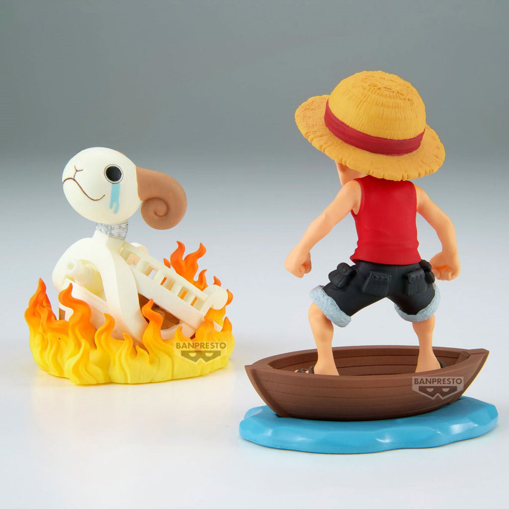 One Piece Monkey D. Luffy and Going Merry World Collectable Figure Log Stories Statue