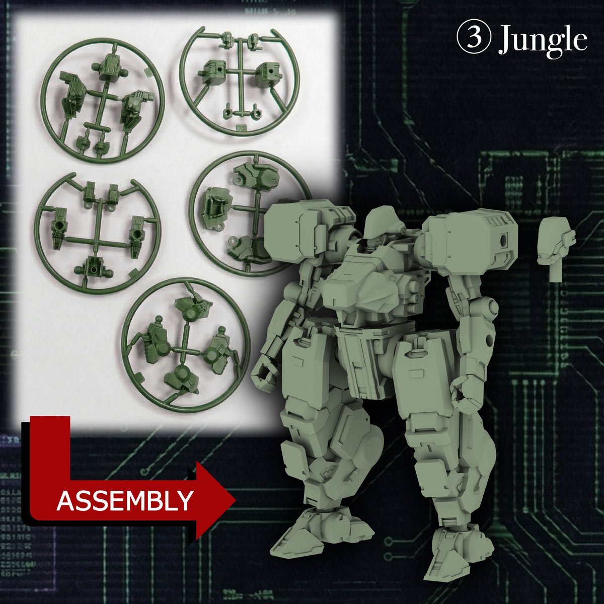 Kikou Sensen Wave 1 Paracrax 1:100 Scale Model Kit Set of 6