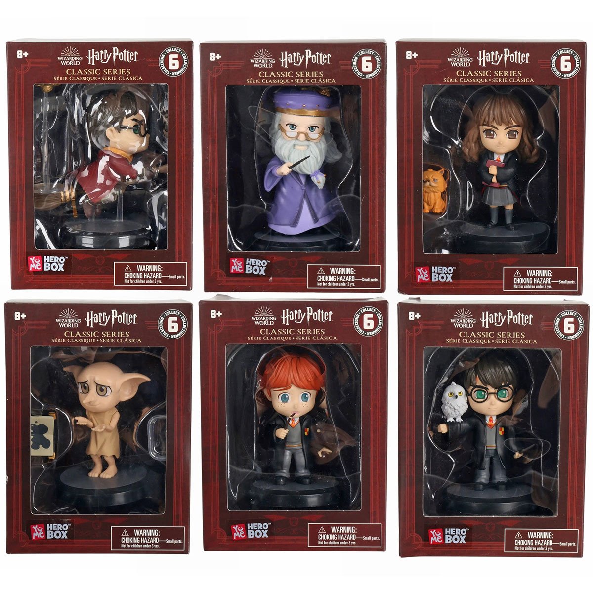 Harry Potter HeroBox Classic Series Window Box Mini-Figure Case of 6