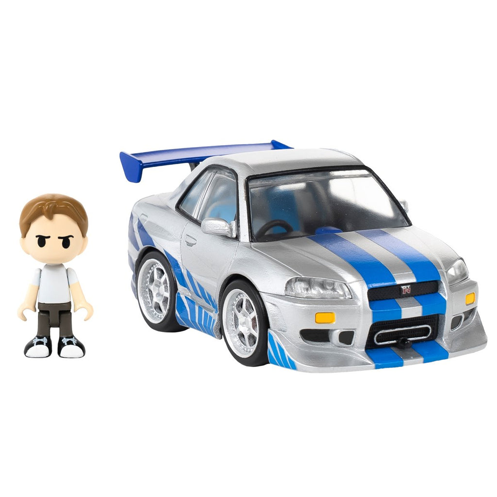 Fast & Furious QV-02 Nissan Skyline GT-R (R34) Q Village Model Kit Set