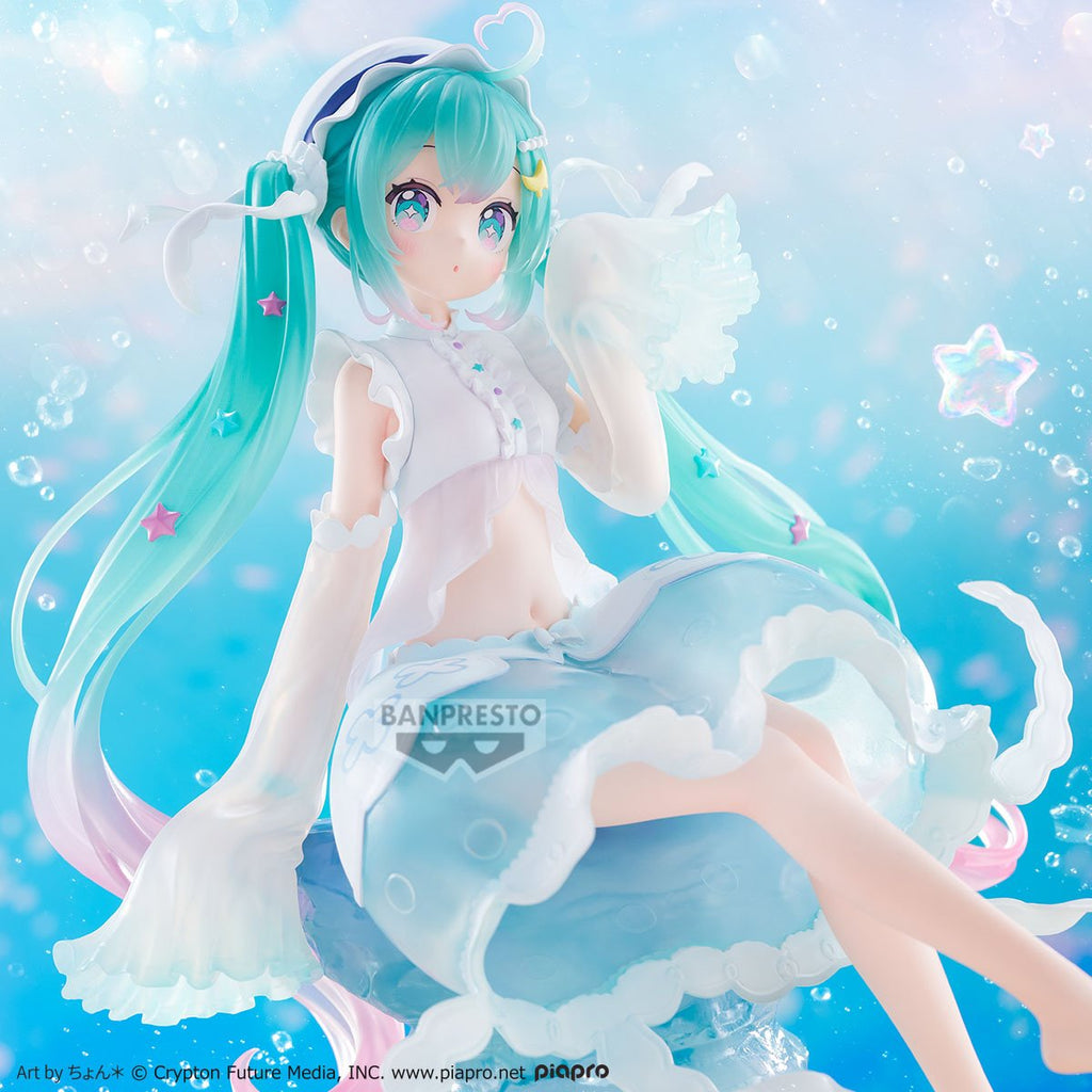 Vocaloid Hatsune Miku Jellyfish Banpresto Evolve Clearluxe Statue