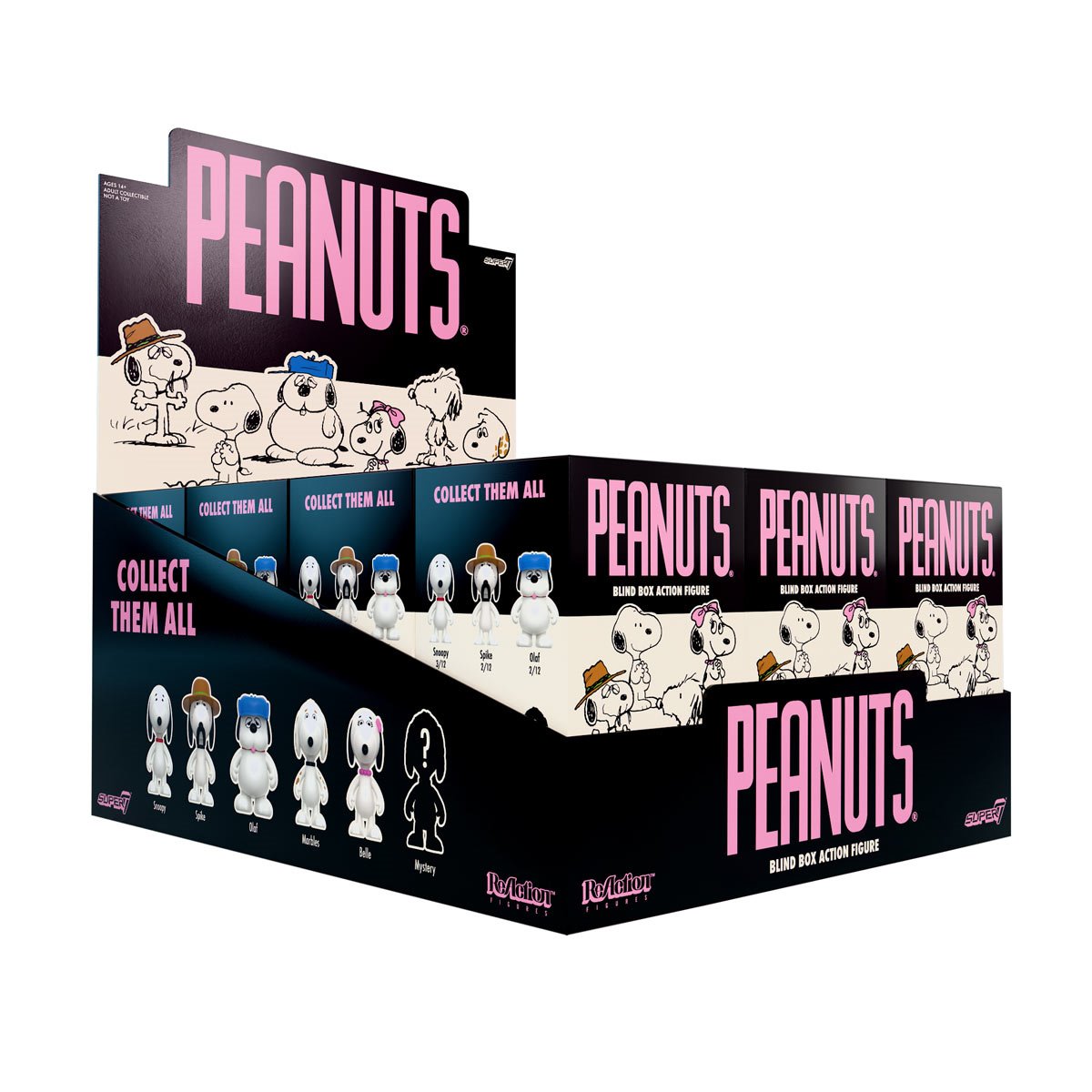 Peanuts Snoopy's Siblings 3 3/4-Inch ReAction Figure (1 mystery box)