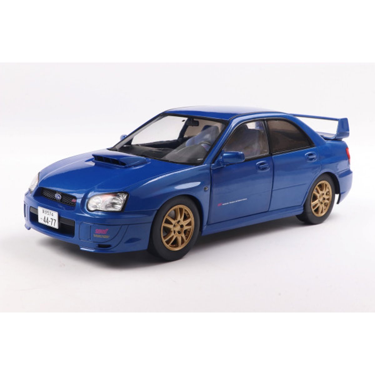 2003 Subaru Impreza WRX STI Sonic Blue 1:18 Scale Die-Cast Metal Vehicle