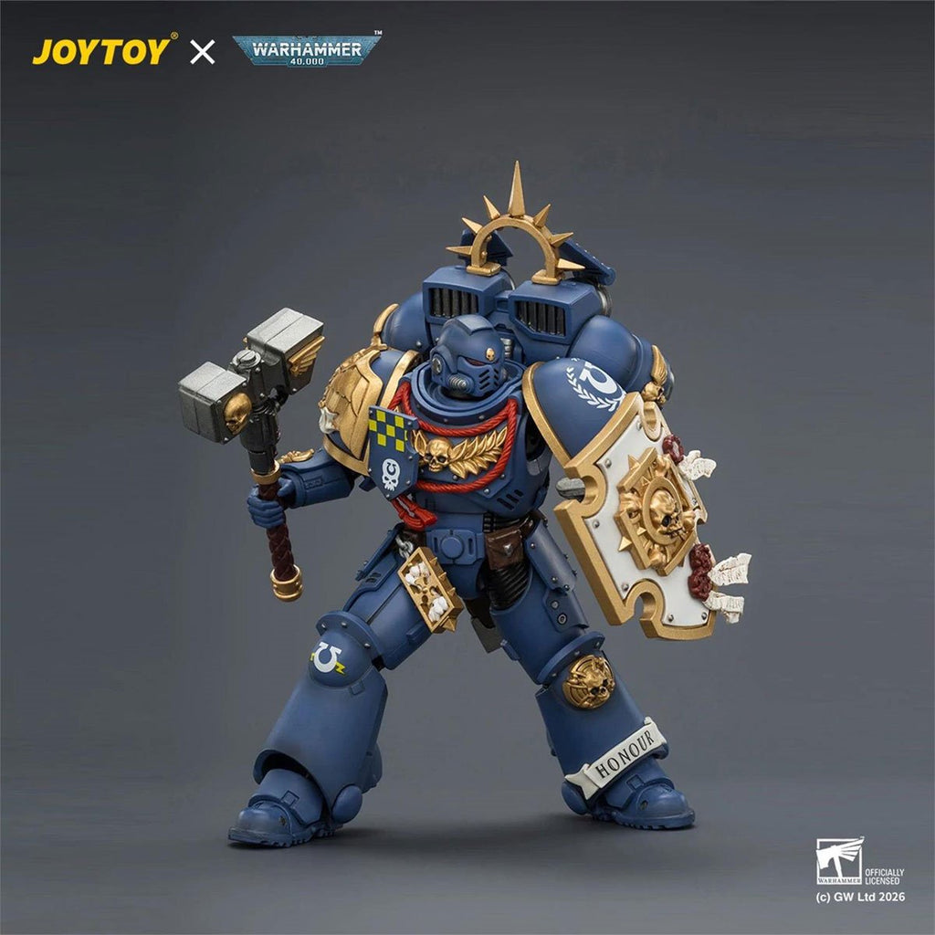 Joy Toy Warhammer 40,000 Ultramarines Captain with Jump Pack and Relic Shield 1:18 Scale Action Figure