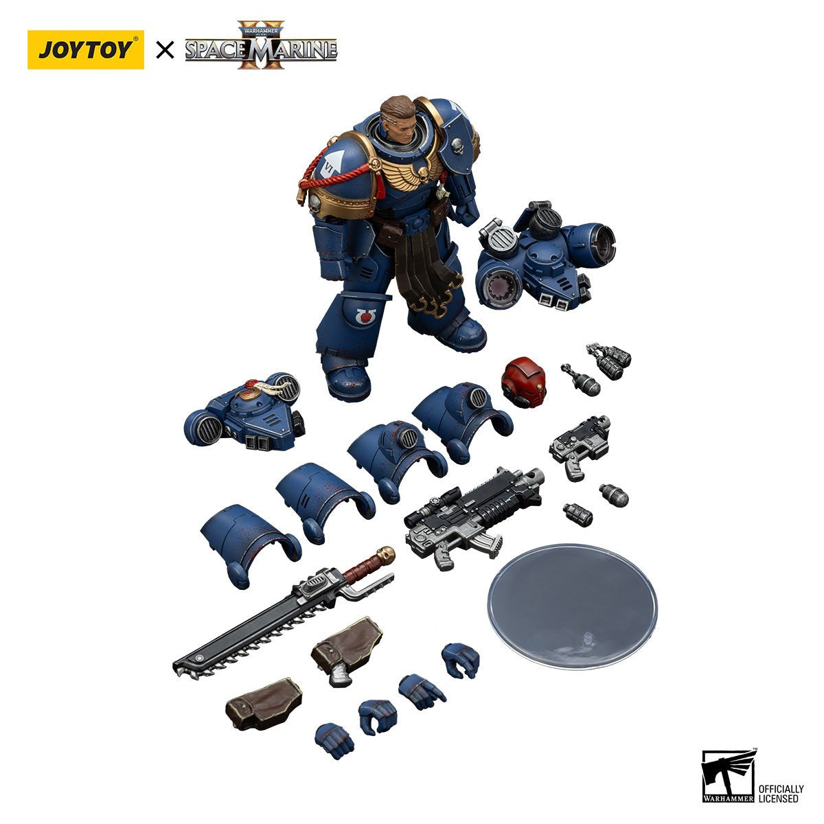 Joy Toy Warhammer Space Marine II Ultramarines Sergeant Gadriel Collectors Edition 1:18 Scale Action Figure