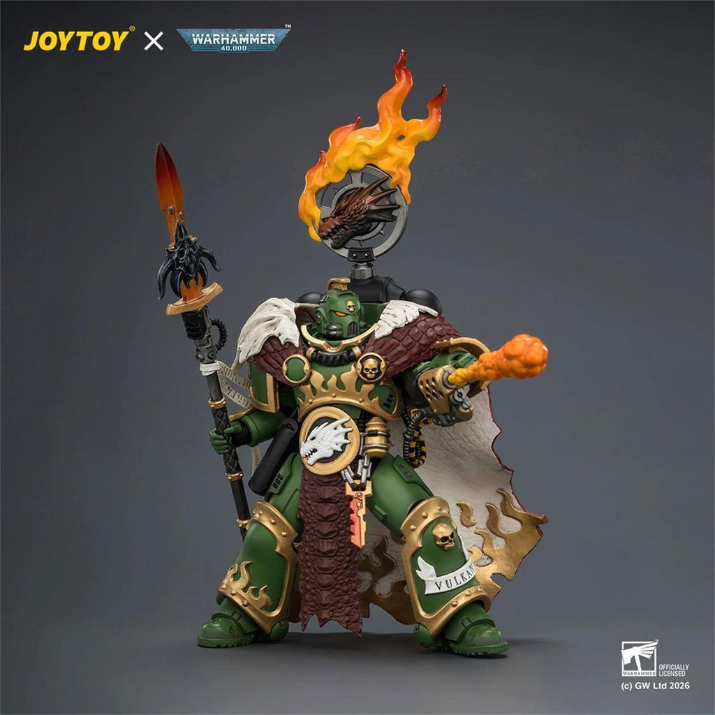 Joy Toy Warhammer 40,000 Salamanders Vulkan He'stan the Forgefather 1:18 Scale Figure