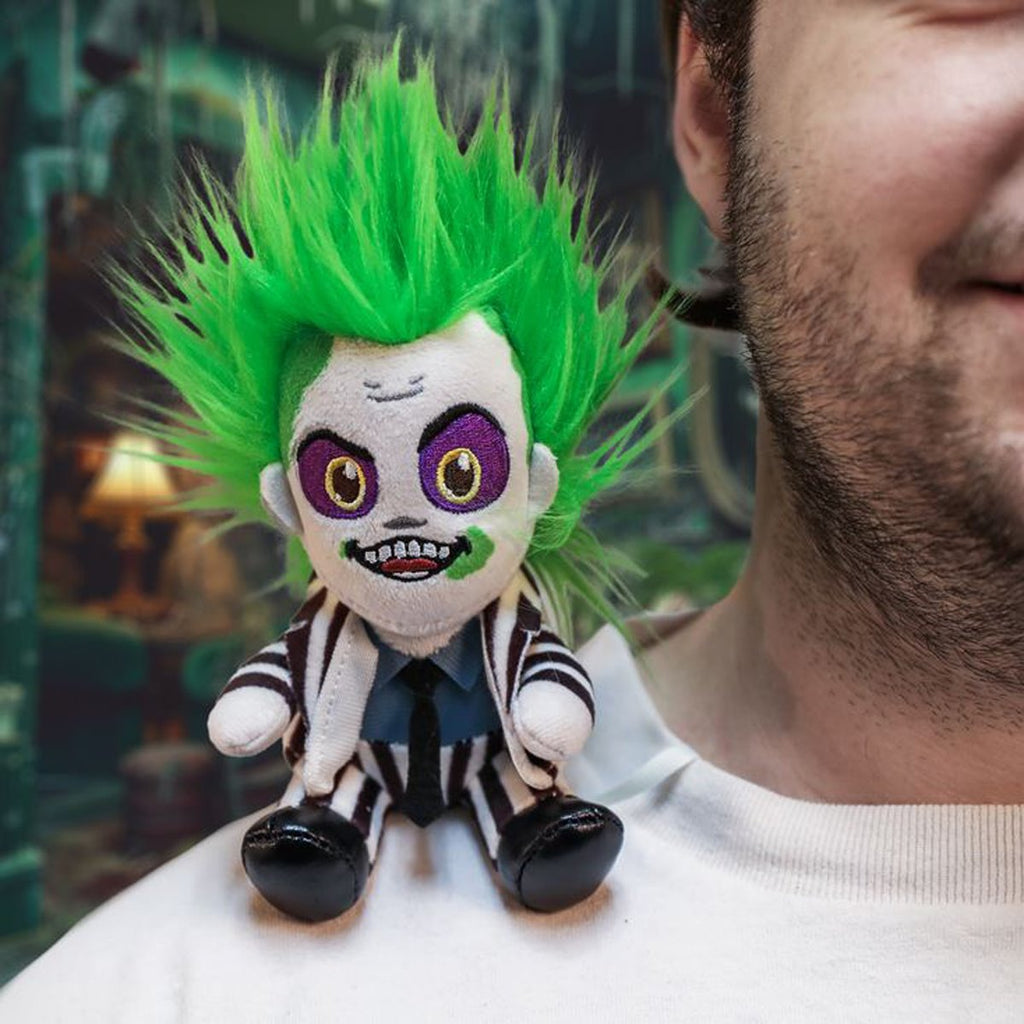 Beetlejuice in Striped Suit Shoulder Phunny Plush