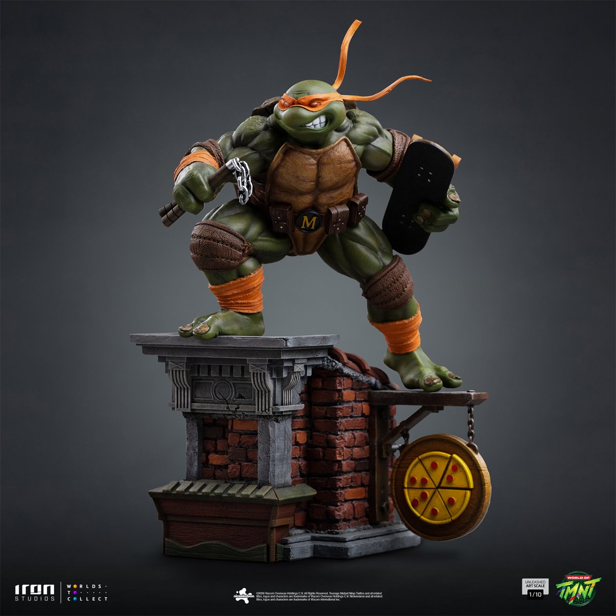 Teenage Mutant Ninja Turtles Michelangelo Unleashed 1:10 Art Scale Limited Edition Statue