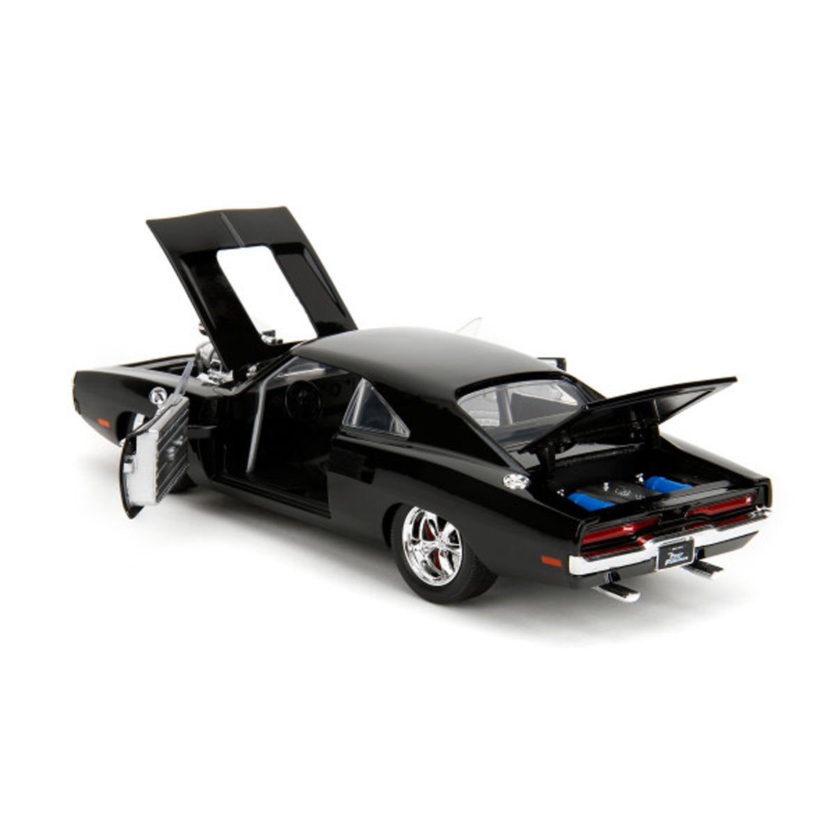 Fast and the Furious Dom and Dodge Charger R/T Build N' Connect 1:24 Scale Die-Cast Metal Vehicle Model Kit and Figure