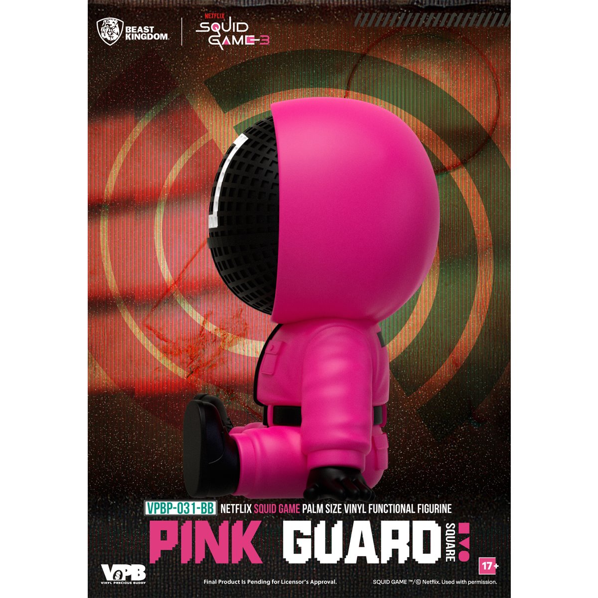 Squid Game VPBP-031 Palm Size Vinyl Functional Piggy Bank Blind Box Case of 6