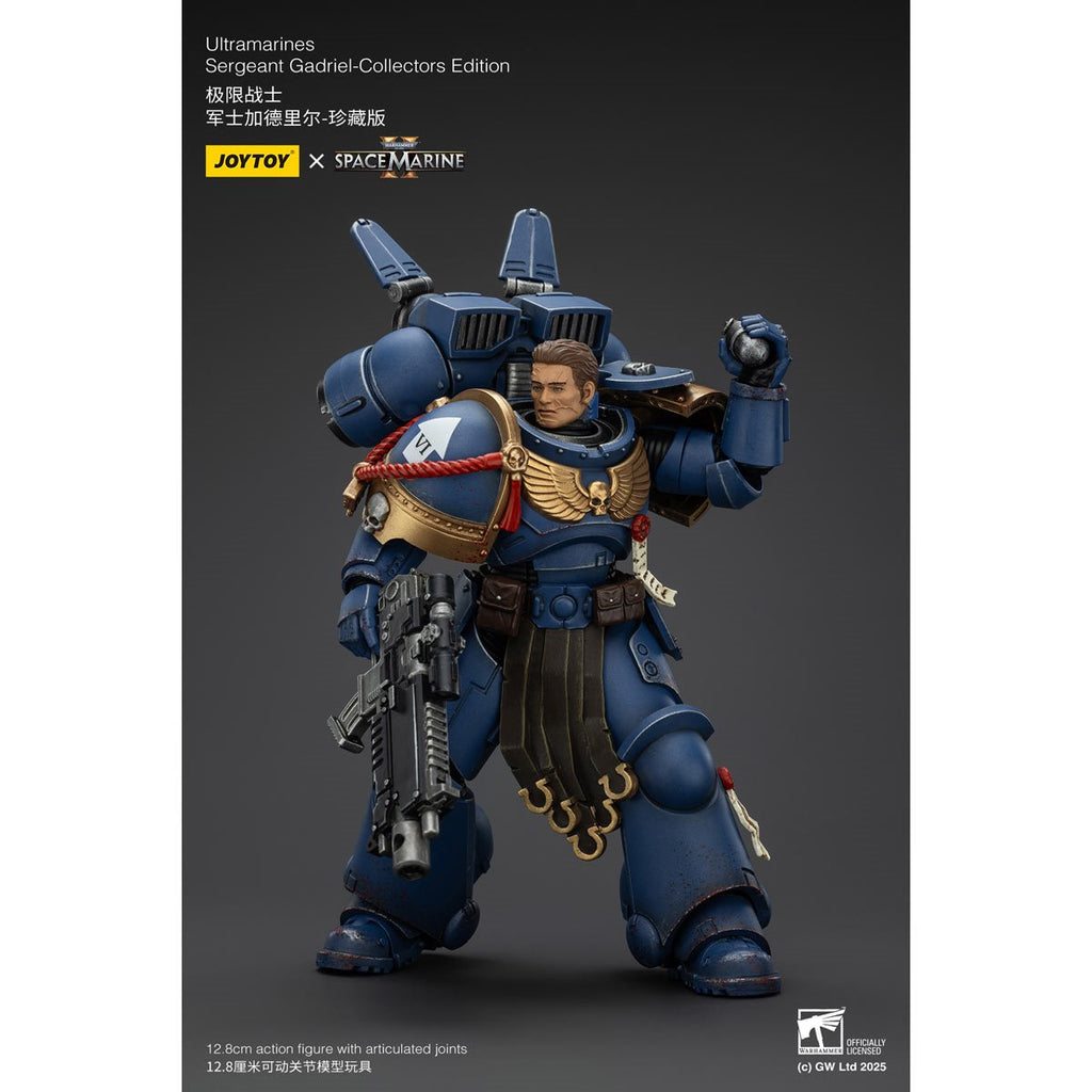 Joy Toy Warhammer Space Marine II Ultramarines Sergeant Gadriel Collectors Edition 1:18 Scale Action Figure