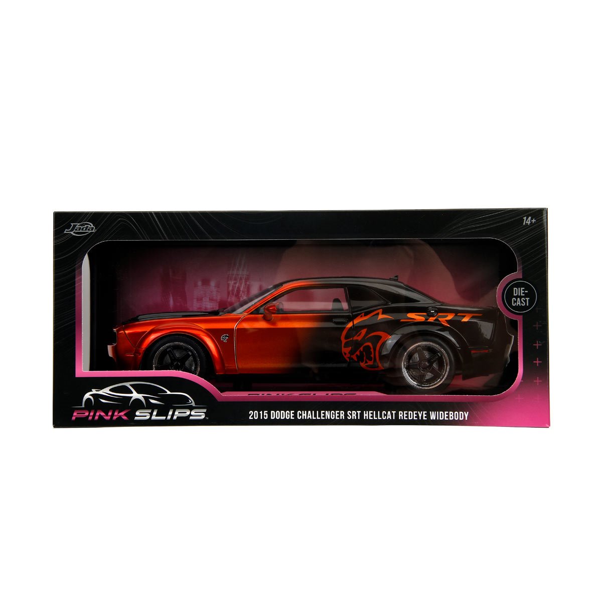 Pink Slips Wave 1 2015 Dodge Challenger SRT Hellcat Redeye Widebody 1:18 Scale Die-Cast Metal Vehicle