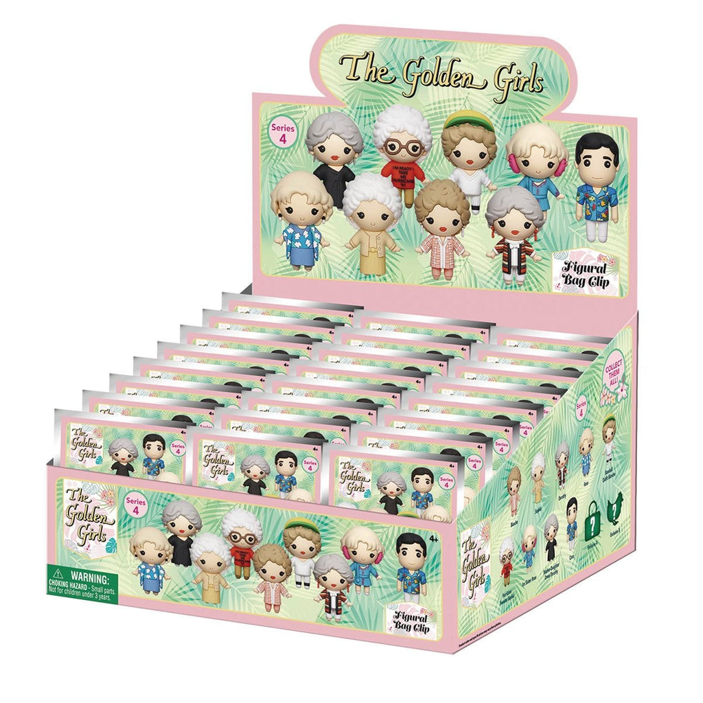 Golden Girls Series 4 3D Foam Bag Clip Random 6-Pack