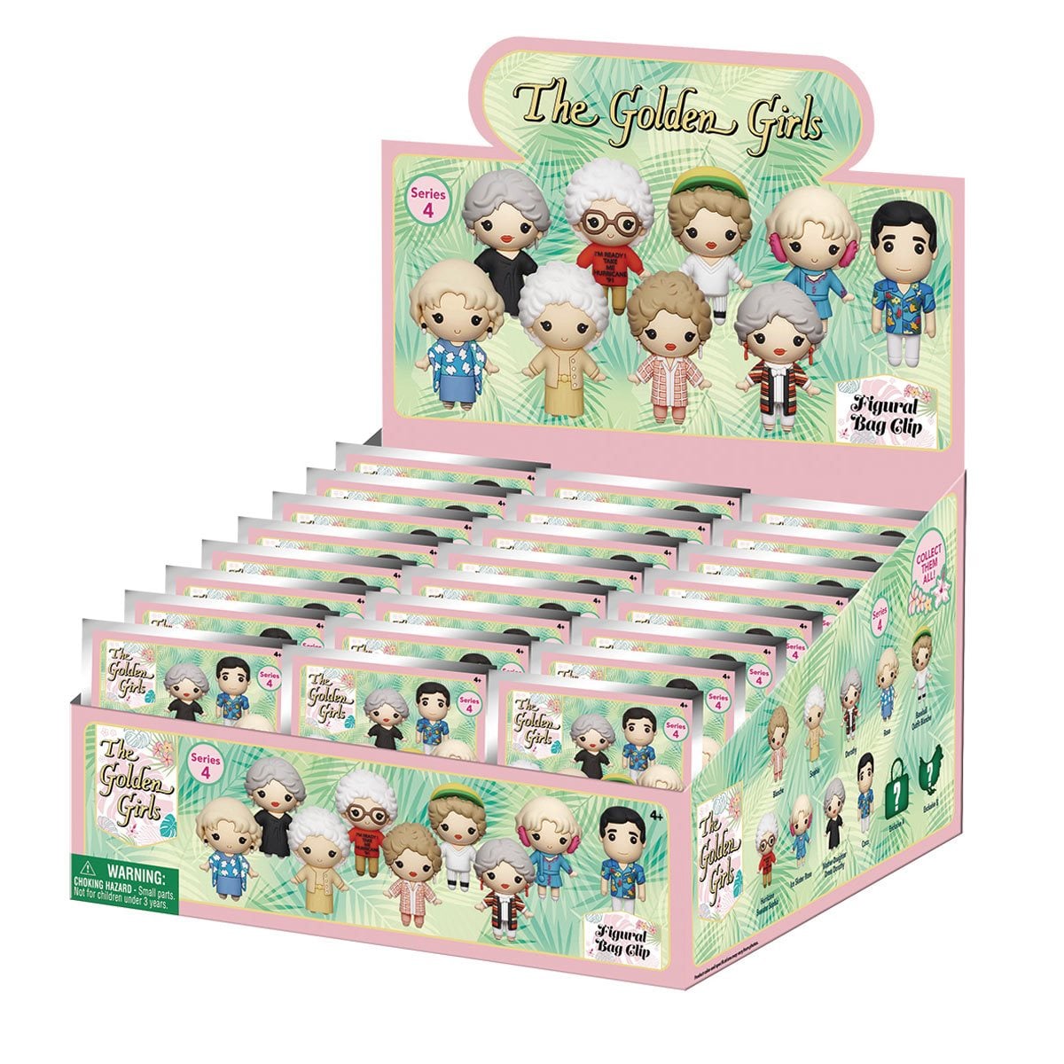 Golden Girls Series 4 3D Foam Bag Clip Random 6-Pack