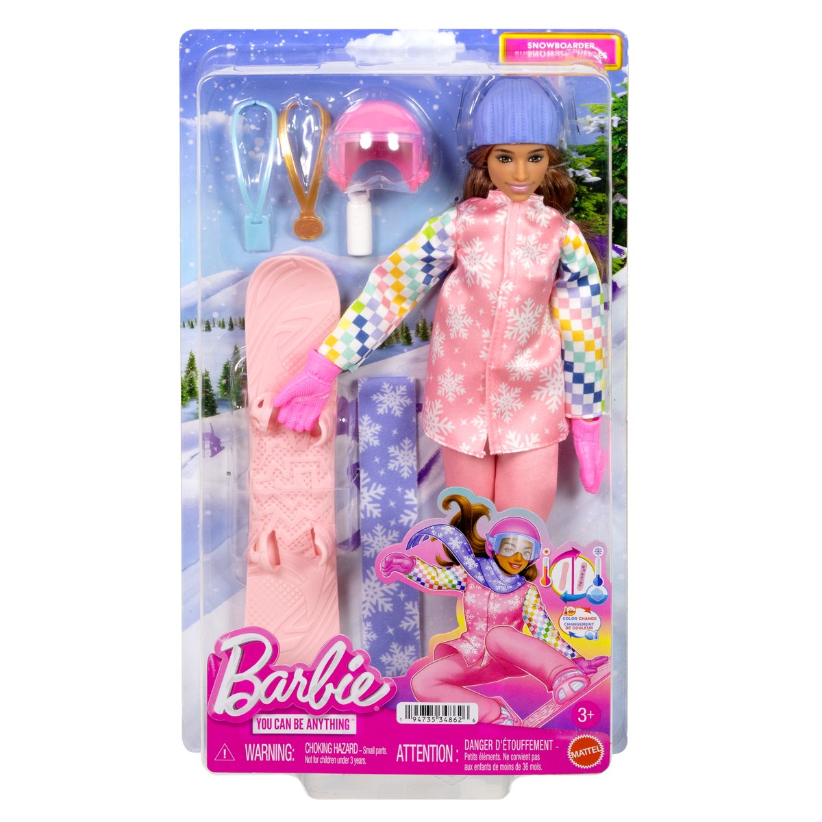 Barbie Snowboarder Accessories and Doll