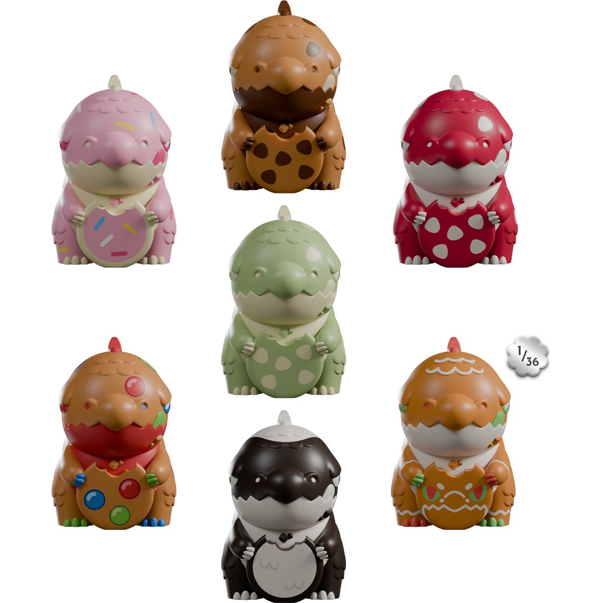 Kaiju Cookies Series 1 Blind-Box Mini-Figure Case of 6