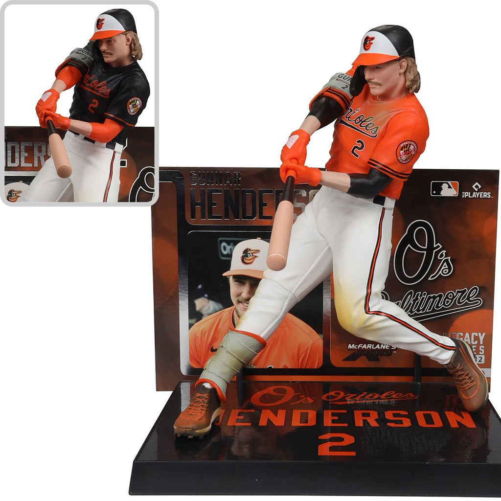 MLB SportsPicks Baltimore Orioles Gunnar Henderson 7-Inch Posed Figure Case of 6