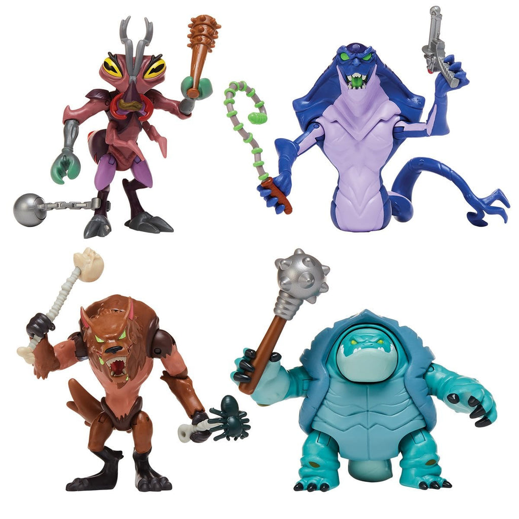 Tales of the Teenage Mutant Ninja Turtles Mutants Antrax Scale Tail Tokka Rahzar Action Figure 4-Pack