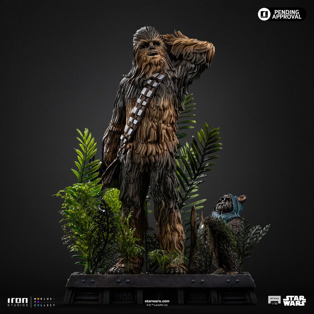 Star Wars: Return of the Jedi Chewbacca and Tokkat 1:10 Art Scale Limited Edition Statue