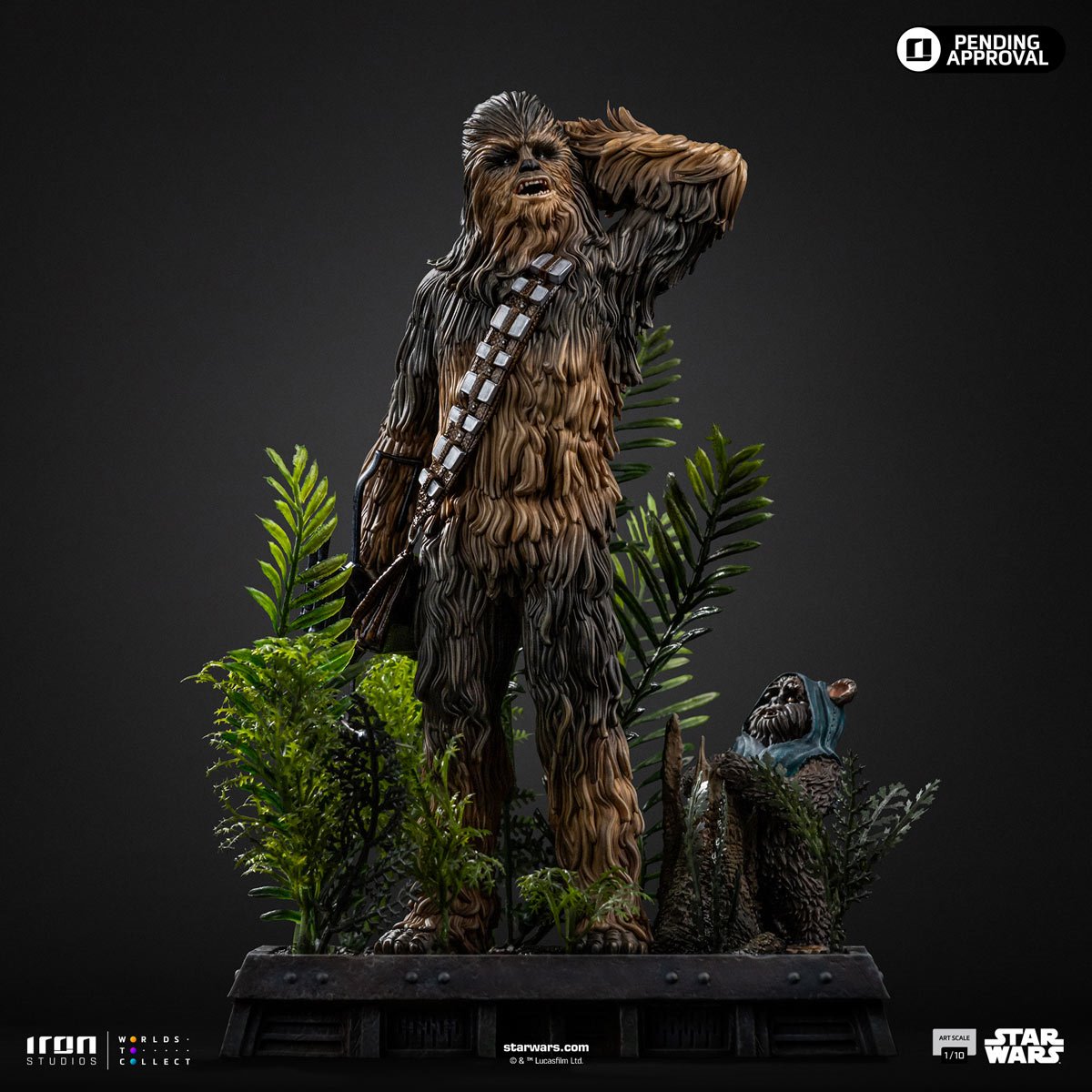 Star Wars: Return of the Jedi Chewbacca and Tokkat 1:10 Art Scale Limited Edition Statue