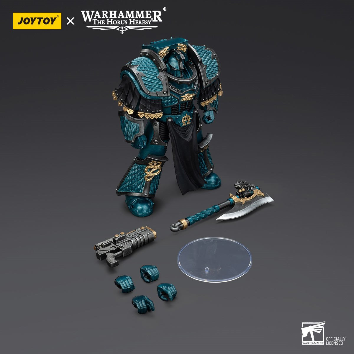 Joy Toy Warhammer The Horus Heresy Alpha Legion Lernaean Terminator with Volkite Charger 1:18 Scale Action Figure