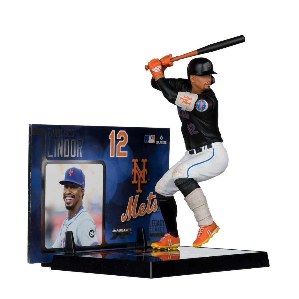 MLB SportsPicks New York Mets Francisco Lindor 7-Inch Posed Figure Case of 6