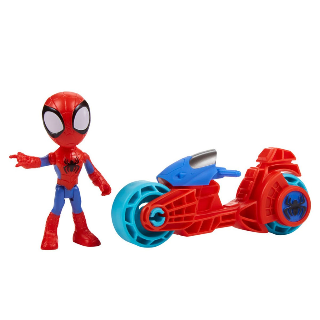 Spidey and His Amazing Friends Spider-Man Action Figure with Toy Motorcycle