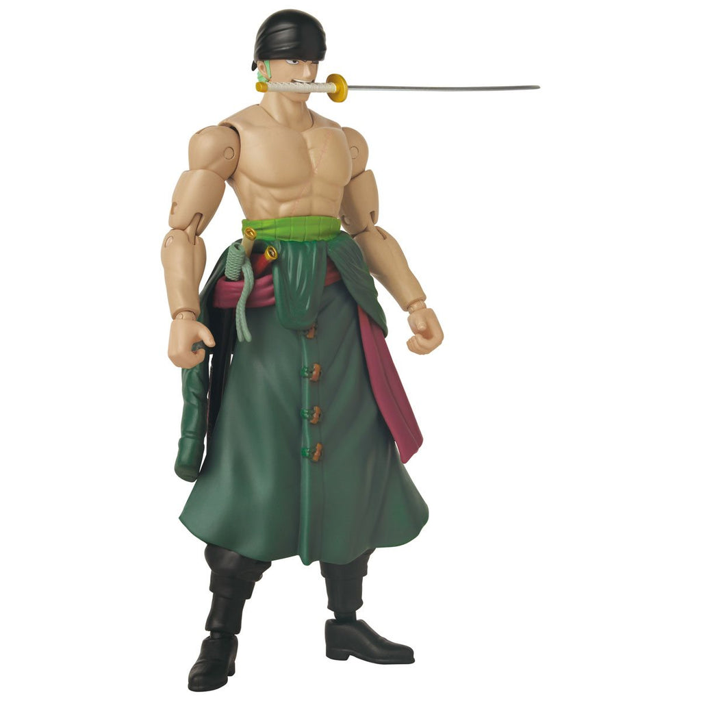 One Piece Anime Heroes Roronoa Zoro Three Sword Style Action Figure