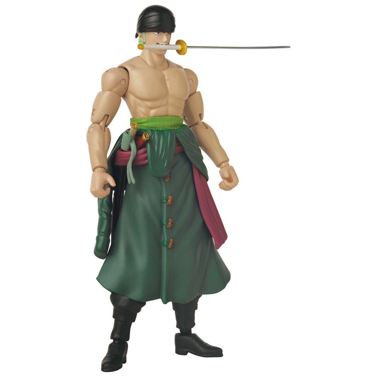 One Piece Anime Heroes Roronoa Zoro Three Sword Style Action Figure