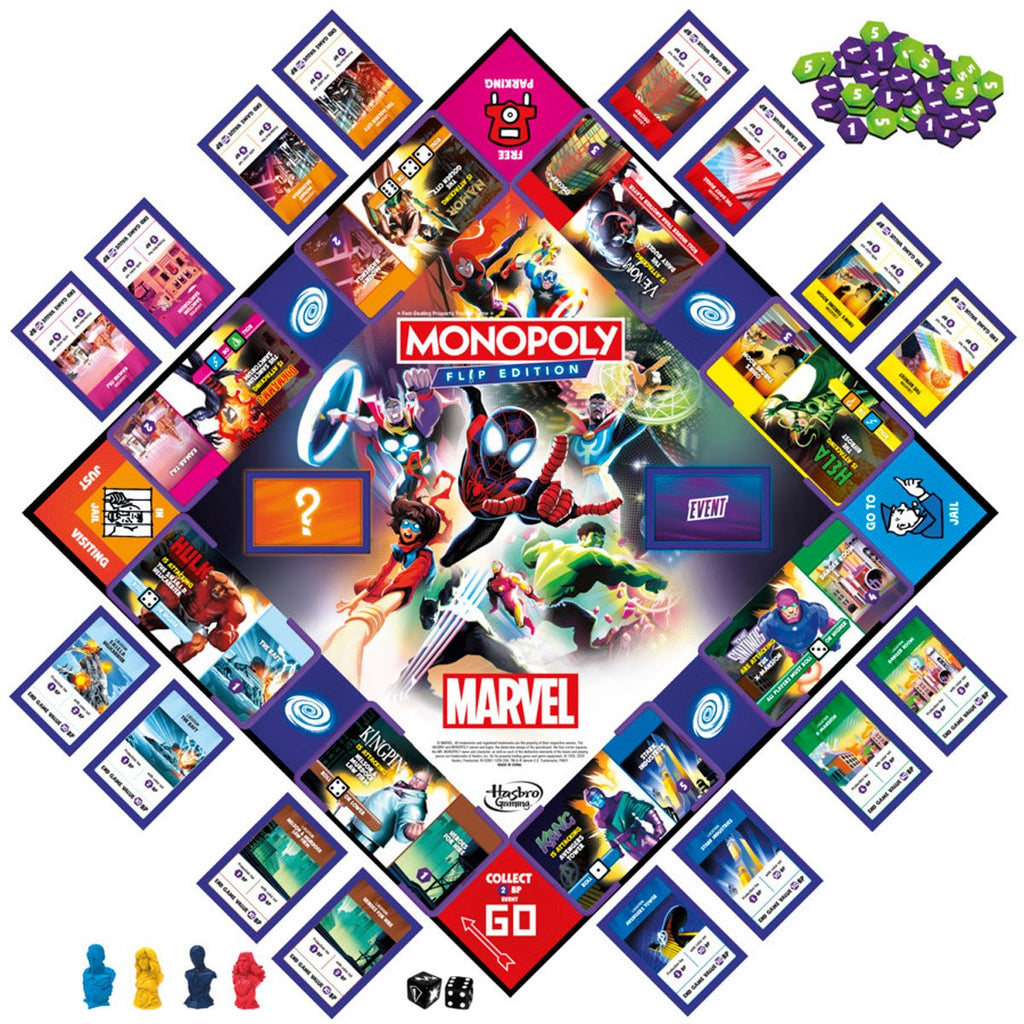 Marvel Monopoly Flip Edition Board Game