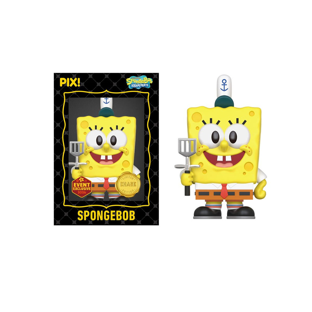 SpongeBob SquarePants with Krabby Patty Pix! Vinyl Figure - 2026 Convention Exclusive