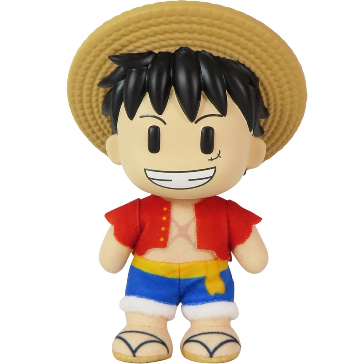 One Piece Monkey D. Luffy After 2 Years FigureKey Vinyl Head 4 1/2-Inch Moveable Plush