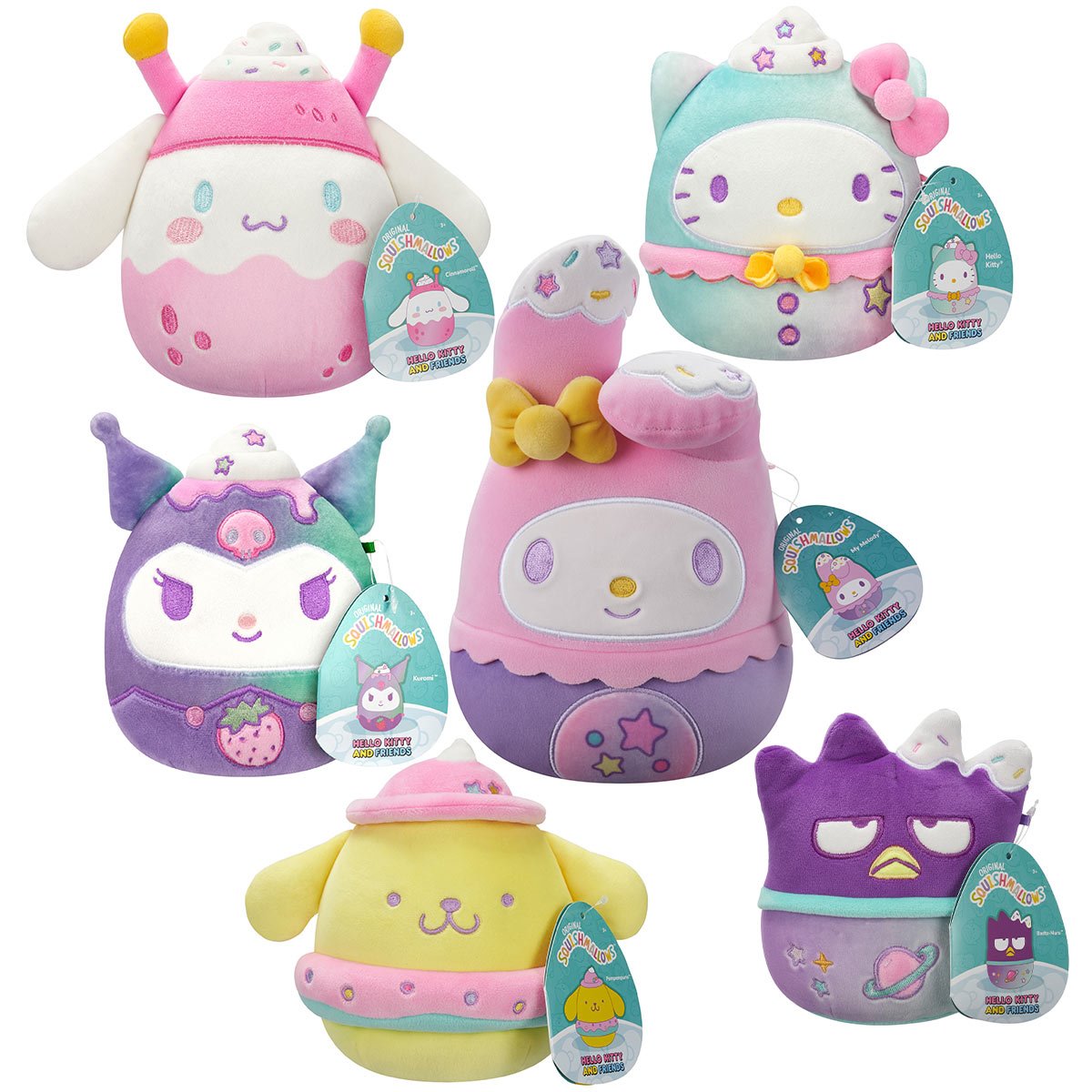 Hello Kitty and Friends Dreamland Squishmallows 8-Inch Plush Set of 6