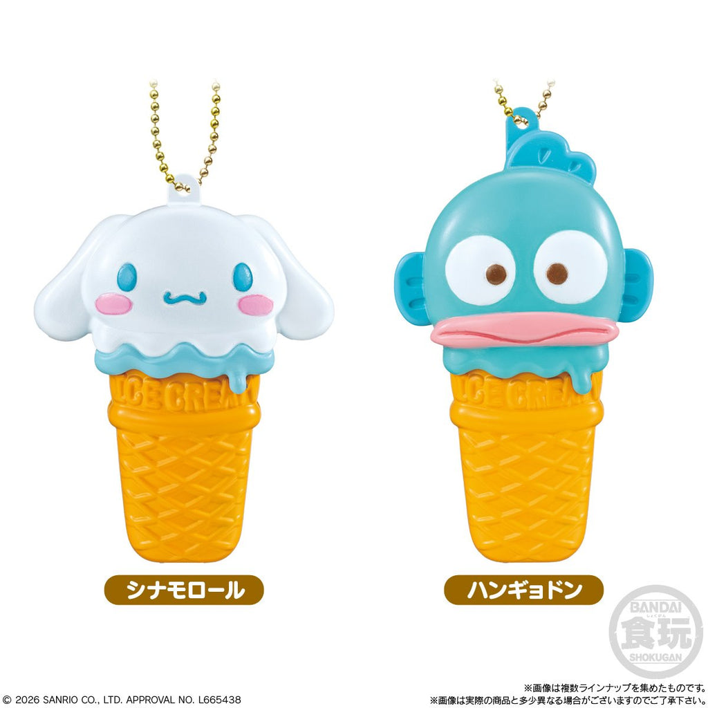 Hello Kitty and Friends Ice Creamy Case Charm Key Chain Case of 10