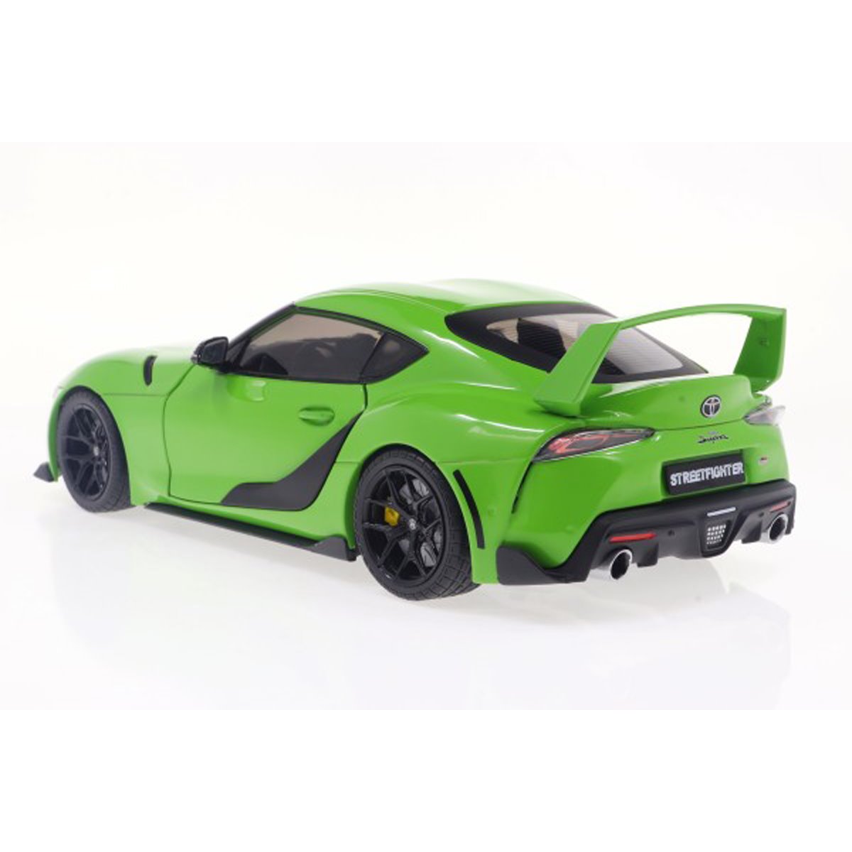 2023 Toyota GR Supra Streetfighter Edition Bright Green 1:18 Scale Die-Cast Metal Vehicle
