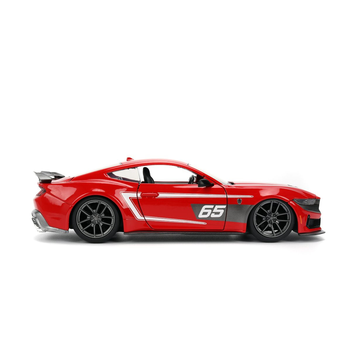 Bigtime Muscle 2024 Ford Mustang Dark Horse Glossy Red 1:24 Scale Die-Cast Metal Vehicle