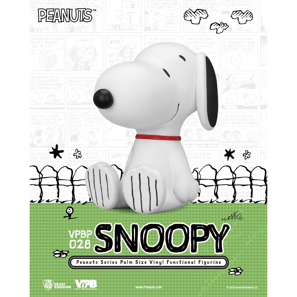 Peanuts Snoopy VPBP-028 Peanuts Series Palm Size Vinyl Functional Piggy Bank
