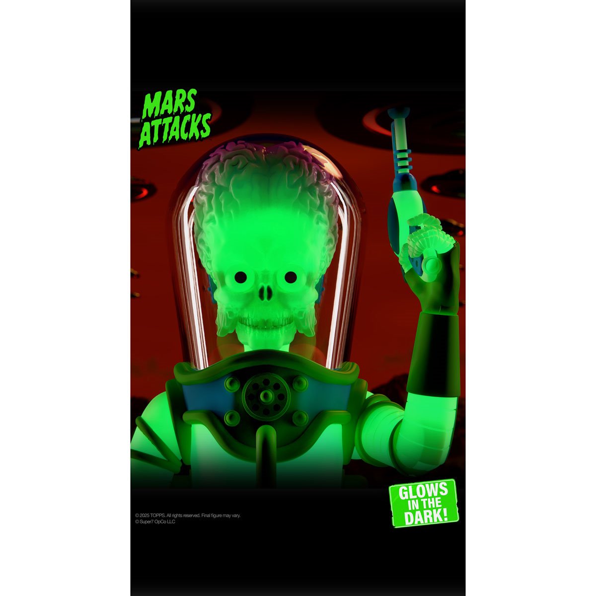 Mars Attacks! Ultimates Martian (Invasion Begins Glow-in-the-Dark) 7-Inch Scale Action Figure