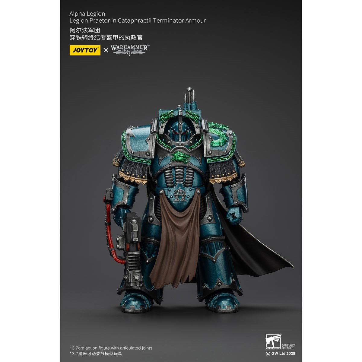 Joy Toy Warhammer The Horus Heresy Alpha Legion Legion Praetor Cataphractii Terminator Armor 1:18 Scale Action Figure