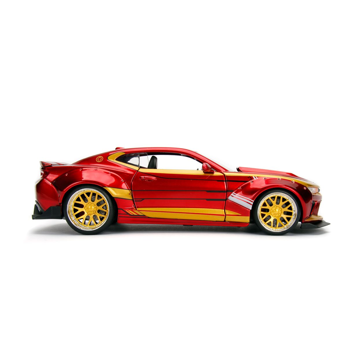 Iron Man Hollywood Rides 2016 Chevy Camaro 1:24 Scale Die-Cast Metal Vehicle with Figure