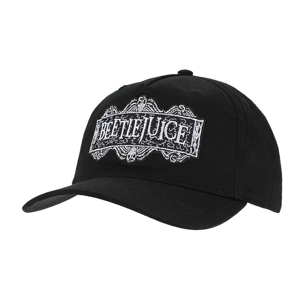 Beetlejuice Embroidered Logo Pre-Curved Bill Snapback Hat