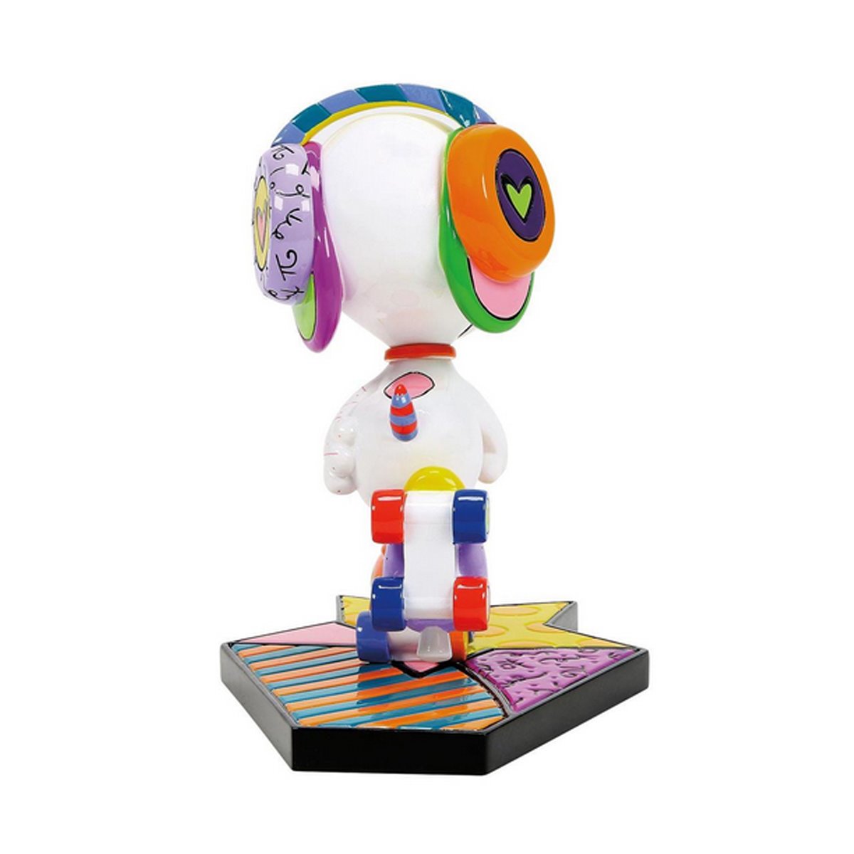 Peanuts Snoopy Roller Skate by Romero Britto Statue