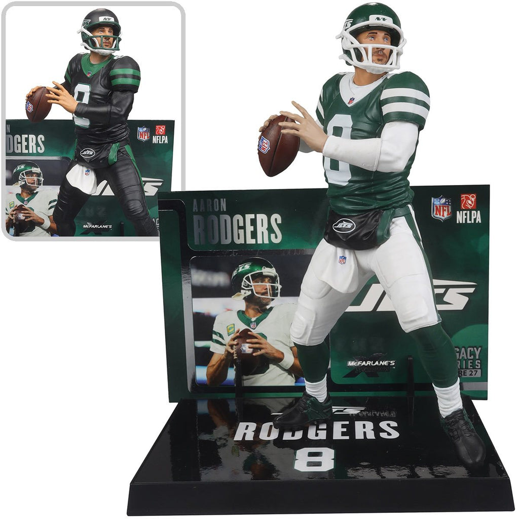 NFL SportsPicks 2024 Wave 2 New York Jets Aaron Rodgers 7-Inch Scale Posed Figure