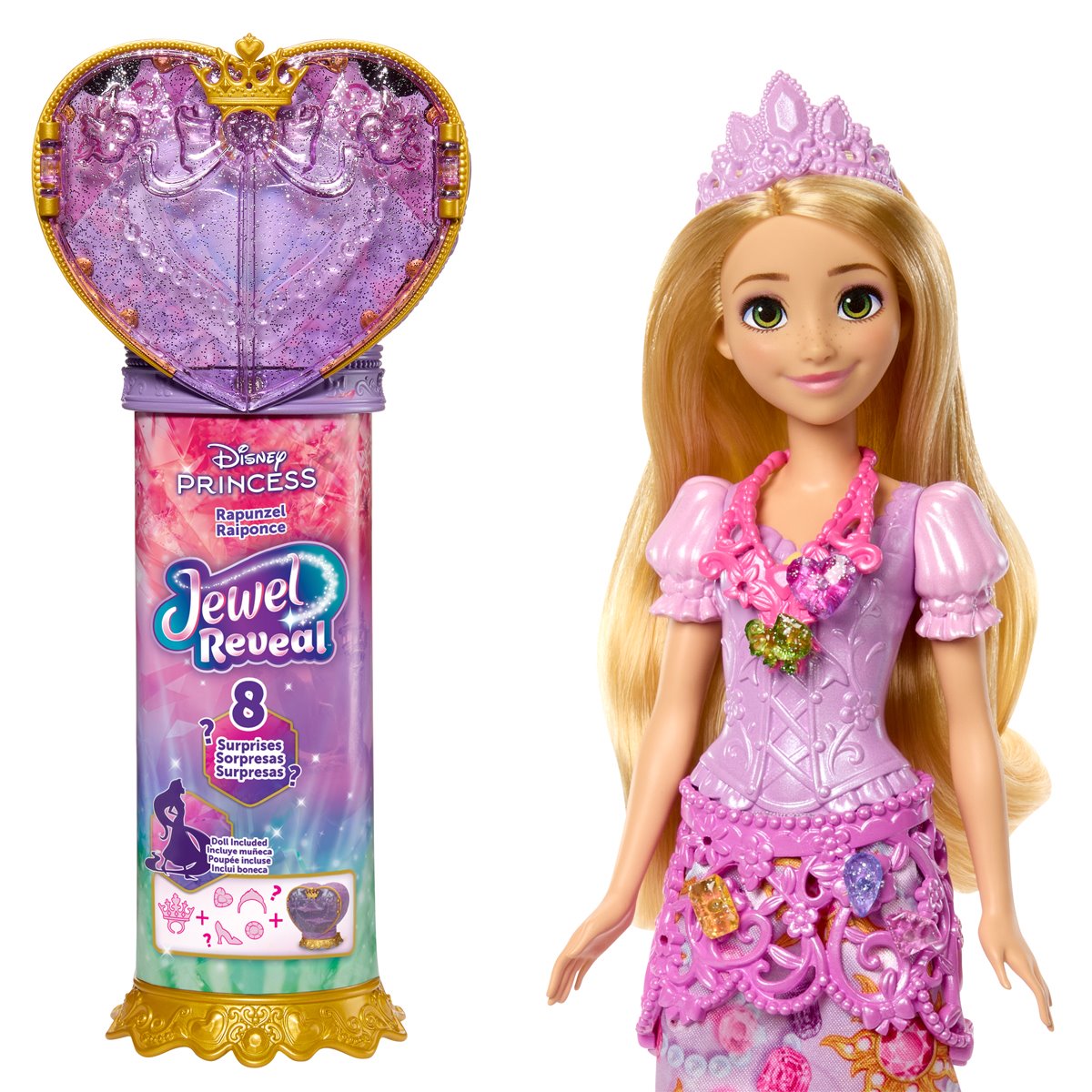 Disney Princess Jewel Reveal Rapunzel Doll