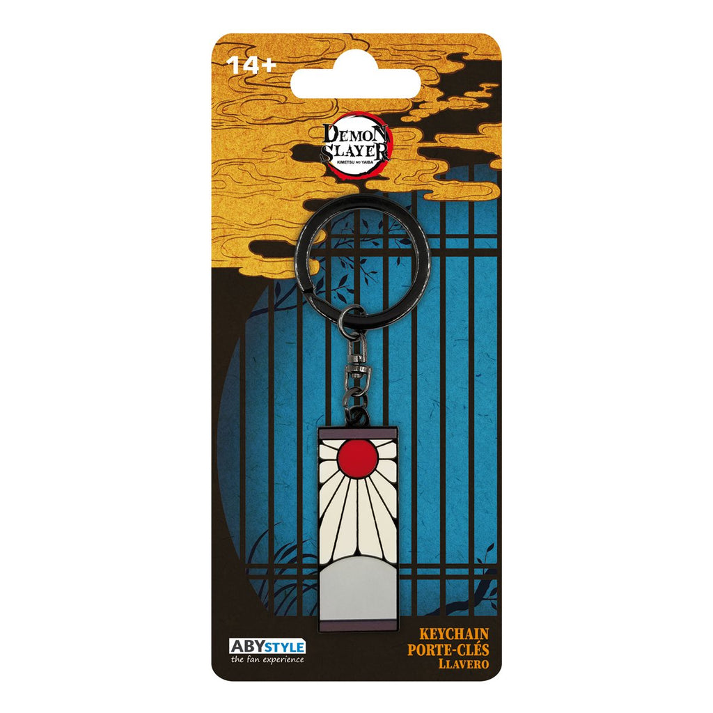 Demon Slayer Tanjiro's Hanafuda Earring Metal Key Chain
