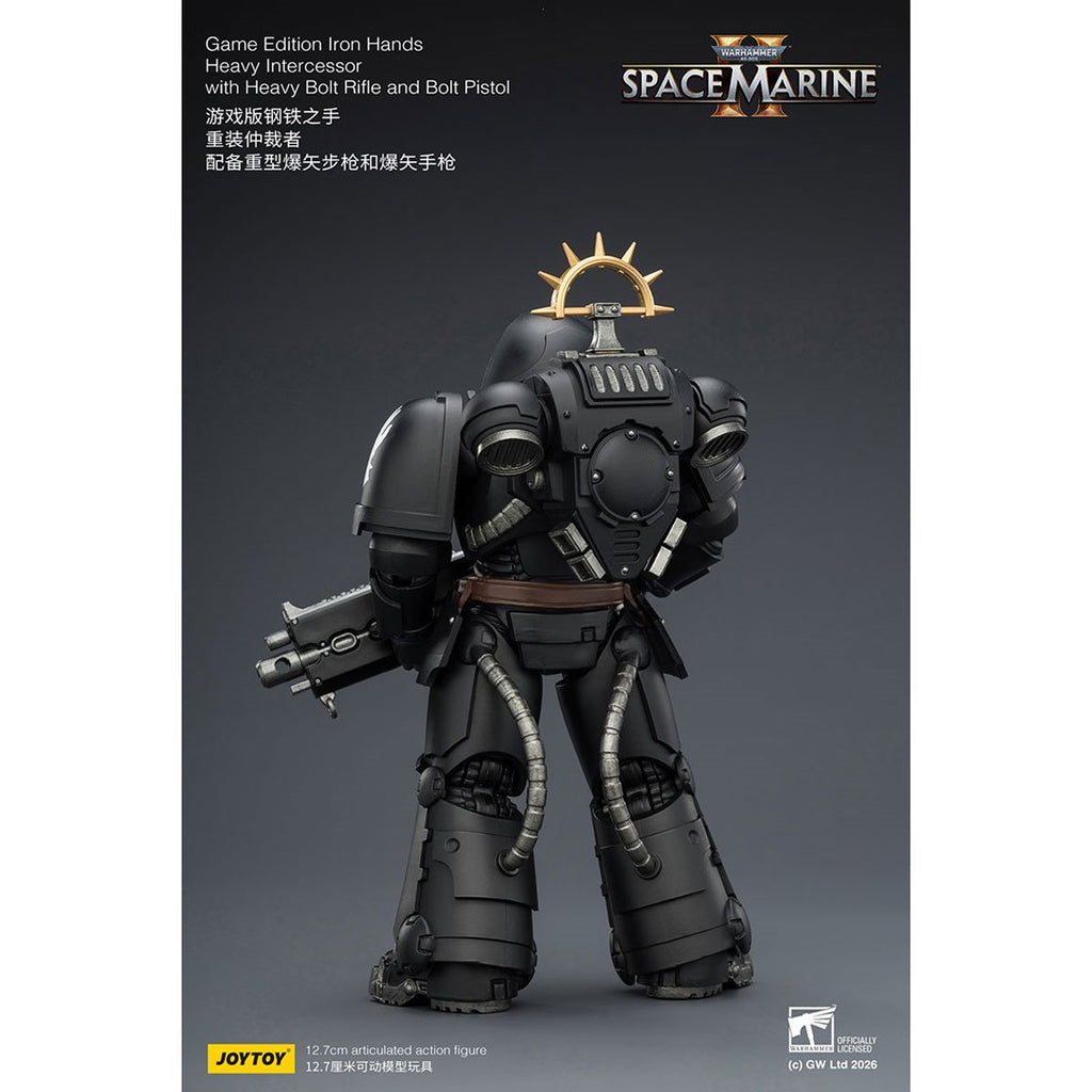 Joy Toy Warhammer 40K Space Marines Game Edition Iron Hands Intercessor Bolt Rifle & Pistol 1:18 Scale Action Figure